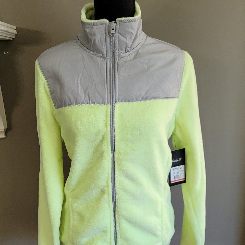 NEW w/ Tags Zippered Fleece Jacket - Picture 2 of 5